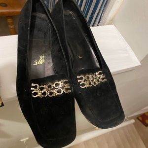 Salvatore Ferragamo Black Suede Shoes
